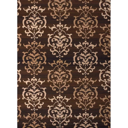 Rlm Distribution 1 ft. 11 in. x 3 ft. 3 in. Dallas Countess Accent Rug, Brown HO2625516